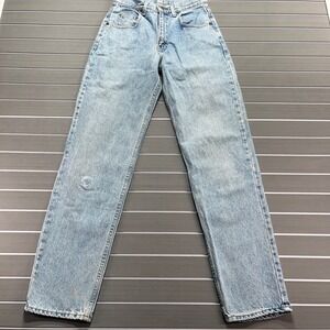 Vintage Arizona Jean Co Light Wash Straight Leg Denim Jeans 29x32 Made USA 90s